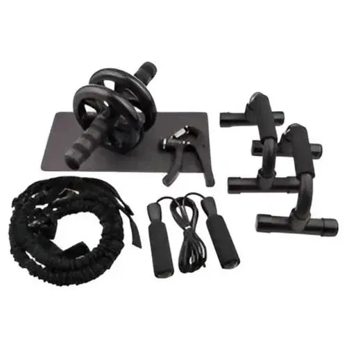 All in 1 Tools Like An Abdominal Wheel, Kneeling Mat, Skipping Rope, Push Up - Mumzar