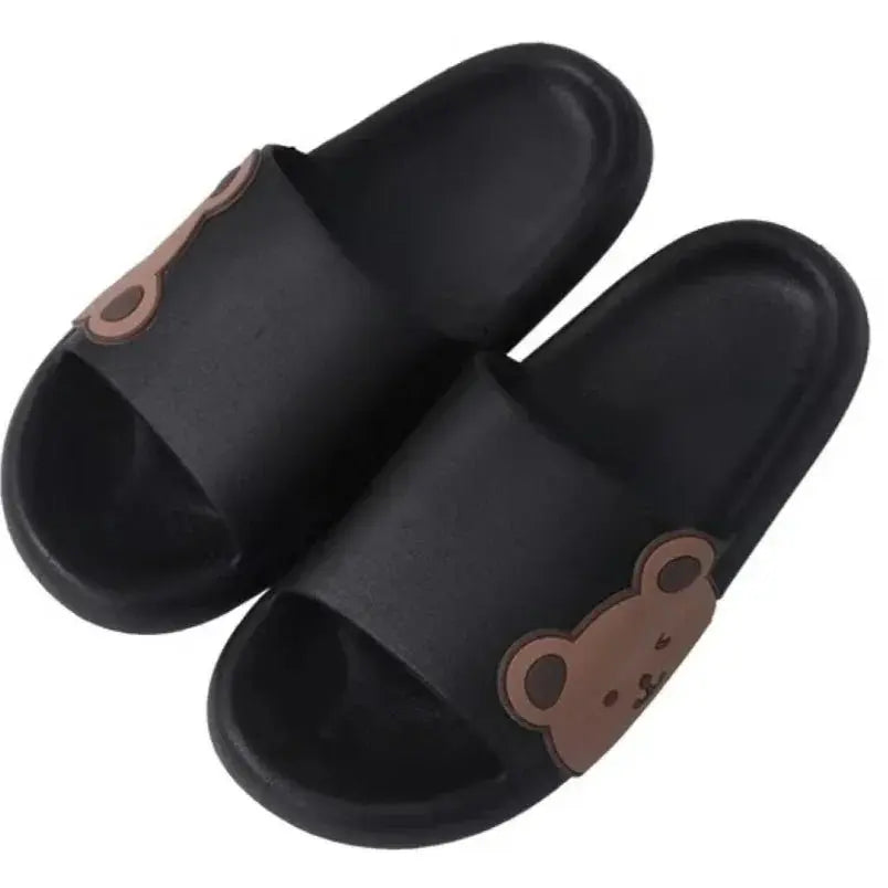 Bear Slide Sandals in Black – Sizes 38 & 39 - Mumzar