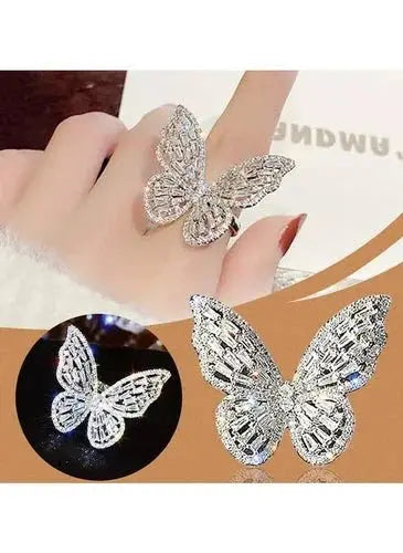 Butterfly Rings for Women - Silver - Mumzar