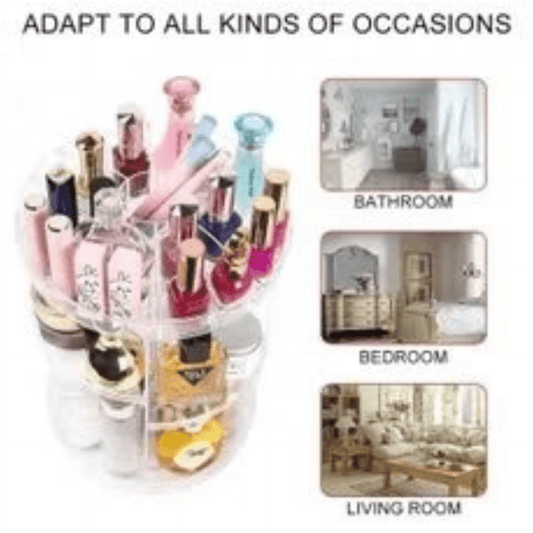 Glass Cosmetic Storage Makeup Organizer in Dubai - Mumzar