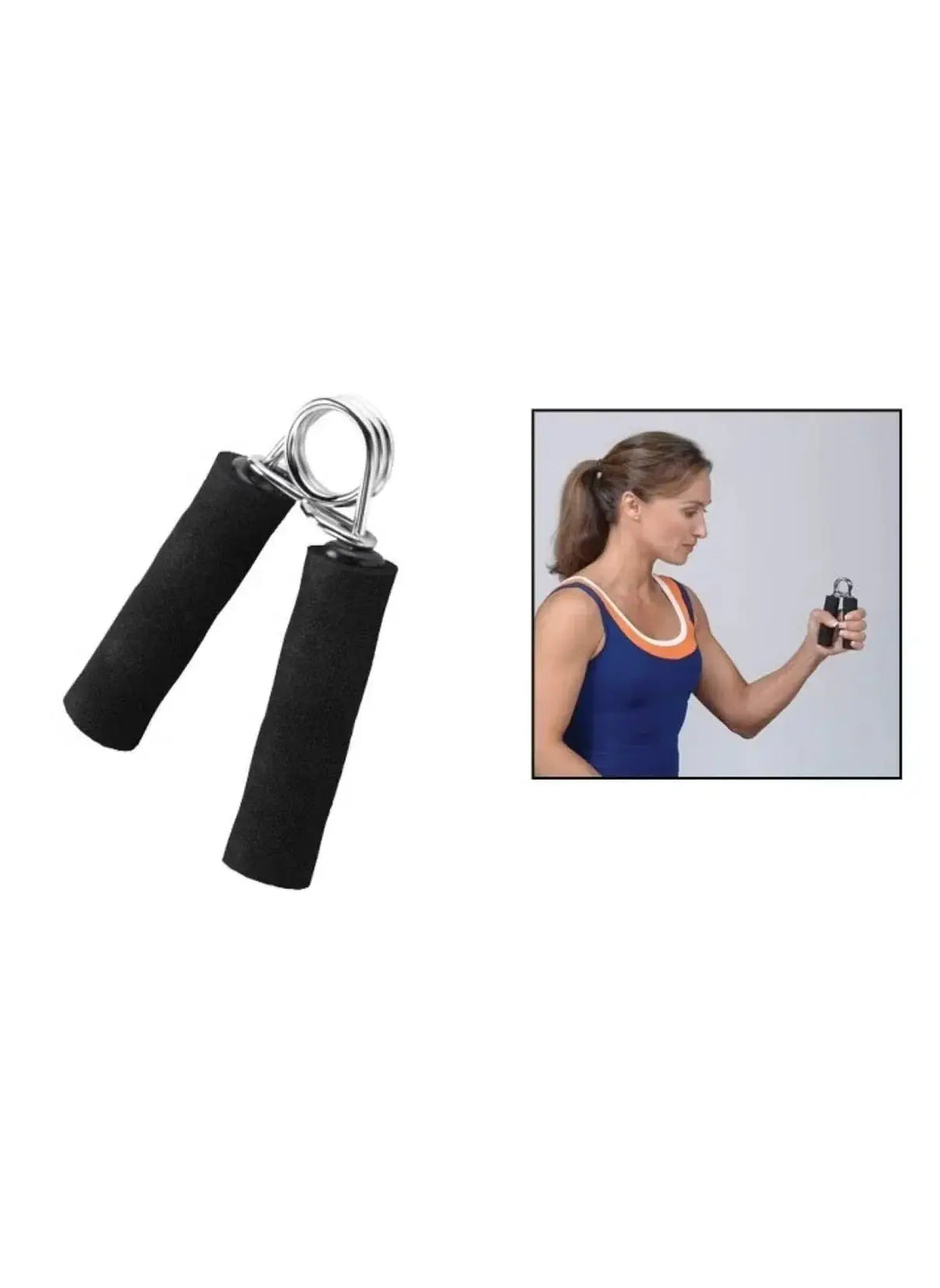 Hand Grip Aluminum Alloy & Spring Steel - Black - Mumzar