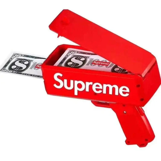 Money Gun for Kids - 50 or 100 Notes Play Toy - Mumzar