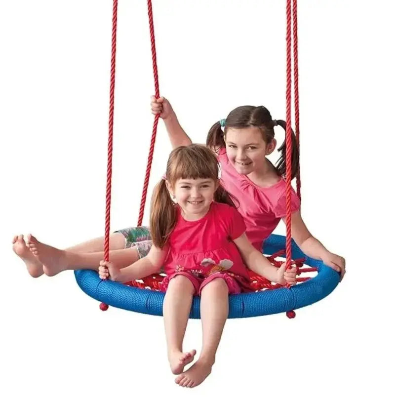 Outdoor Round Spider Web Swing Seat - Perfect for Swinging, Spinning, and Relaxing - Mumzar