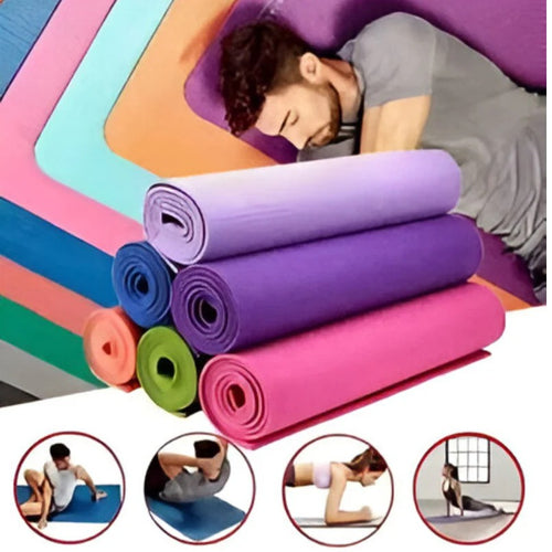 Yoga Mat Soft Quality For Stretching Exercises, Floor Workouts