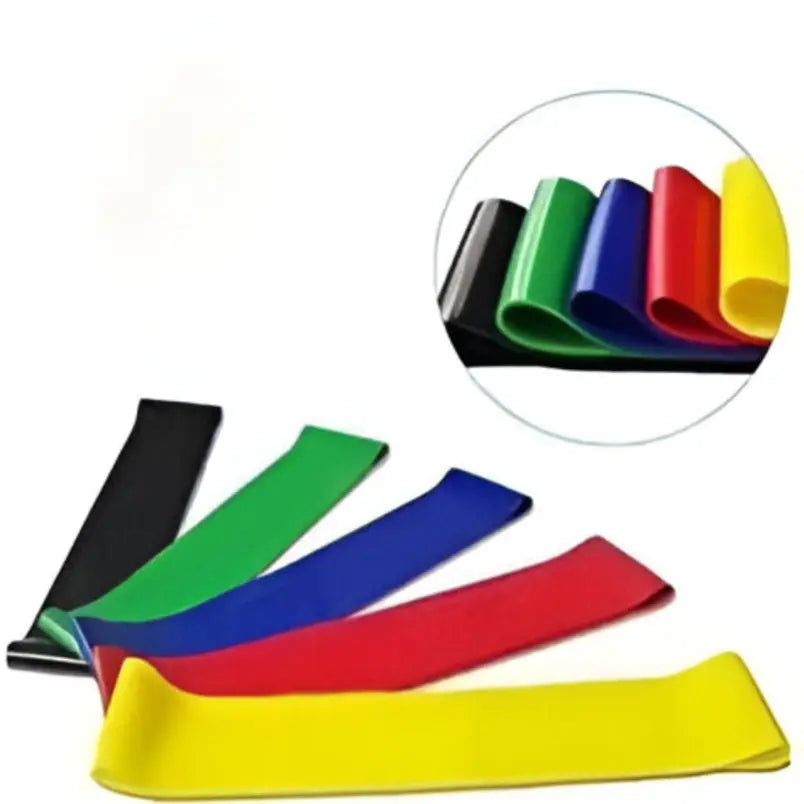 Resistance Bands Set with Travel Friendly Carry Bag Multicolour - Mumzar