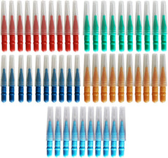 Eacam 50Pcs/Set Interdental Brush Gum Oral Hygiene Dental Floss Soft Plastic Tooth Brush Portable Toothpick for Teeth Cleaning Oral Care