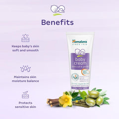 Himalaya Since 1930 Baby Cream is a No Parabens, Mineral Oil Soft & Light-Textured Daily-Use Cream -100ml