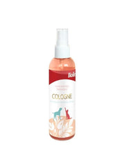 Bioline deodorant spray bottle, orange bottle with white mist nozzle and cap