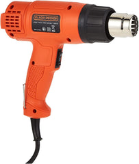 BLACK+DECKER 1750W Corded 2 Mode Heat Gun for Stripping Paint, Varnishes & Adhesives, Orange/Black - KX1650-B5,