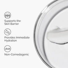 Moisturizing skincare cream dollop on jar rim