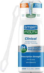 SmartMouth Clinical Zinc Activated Mouthwash with Tongue Cleaner, 16 fl oz