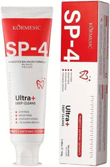 KORMESIC SP-4 probiotic whitening toothpaste tube and box