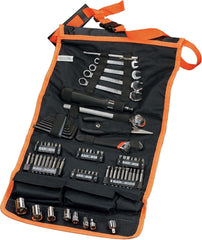 Black & Decker 77 Pieces Automotive Roll-up Kit with Socket Wrenches & Screwdriver Bitsets A7063-XJ