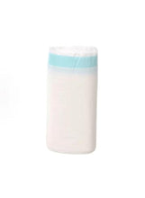 Pet waste bag roll, white bags with light blue band