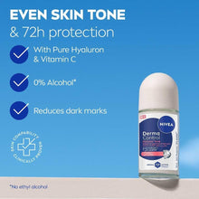 NIVEA Derma Control Natural Tone roll-on with pure hyaluron and Vitamin C, 72h