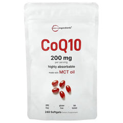 Micro Ingredients, CoQ10, 240 Softgels (50 mg per Softgel)