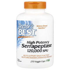 Doctor's Best, High Potency Serrapeptase, 90 Veg Caps