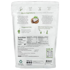 Micro Ingredients, Organic Coconut Milk Powder, 2 lb (907 g)