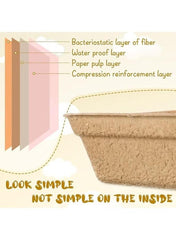 Disposable cat litter basin cross-section showing fiber, waterproof layer, and pulp layers.