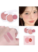 Two-Tone Blush Palette – Matte Contour & Rouge Powder (01#)