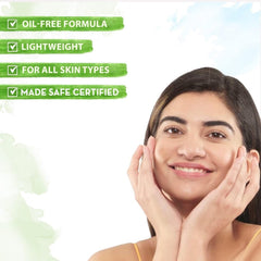 Mamaearth Rice Gel Oil-Free Face Moisturizer With Rice Water, Niacinamide & Aloe Vera | Brightens, Smoothens & Glass like Skin Glow | Lightweight, Non-Sticky & 24-Hour Hydration, for dwey finish, 80g