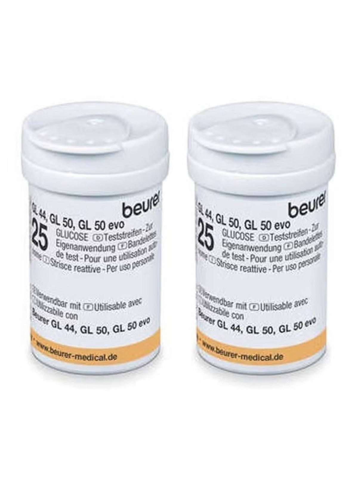 Beurer GL 44/50 Blood Glucose Test Strips | Pack of 50 | Precise & Easy-to-Use Strips for Beurer Glucose Monitors