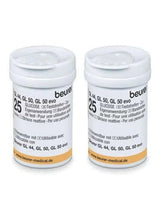 Blood glucose test strips canisters, beurer GL 44/50, pack of 50