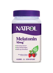 Melatonin Strawberry Flavor 10mg – 140 Gummies (Packaging May Vary)