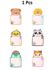 1 Pcs Assorted Design Animal-Themed Whiteboards – Cute & Compact