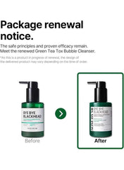 Bye Bye Blackhead 30 Days Miracle Green Tea Tox Bubble Cleanser 120g | SOMEBYMI