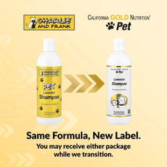 California Gold Nutrition Pet Shampoo for Cats & Dogs – Lavender Scent 16 fl oz (473 ml) Gentle Cleansing Formula