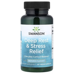 Swanson Deep Rest & Stress Relief Featuring KaraCalm™ – 500 mg, 60 Vegan Capsules