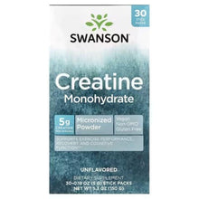 SWANSON creatine monohydrate unflavored powder stick pack box, 30 packs, 5 g each