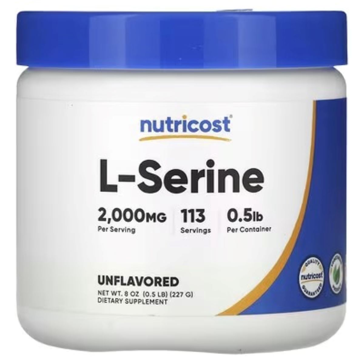 Nutricost L-Serine Powder Unflavoured 227g (8 oz) | Premium Amino Acid Supplement