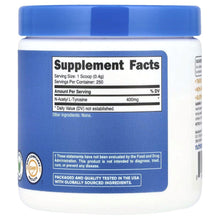 Supplement bottle back label with blue field and nutrition facts panel; 250 servings.