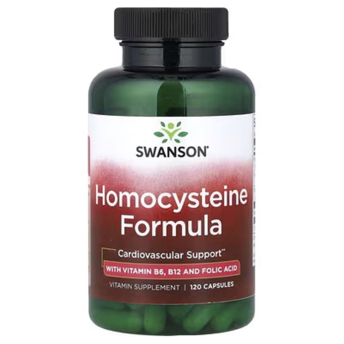 Swanson Vitamins Homocysteine Formula – 120 Capsules | Heart & Cardiovascular Health Supplement