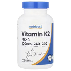 Nutricost Vitamin K2 MK-4 100 mcg – 240 Capsules