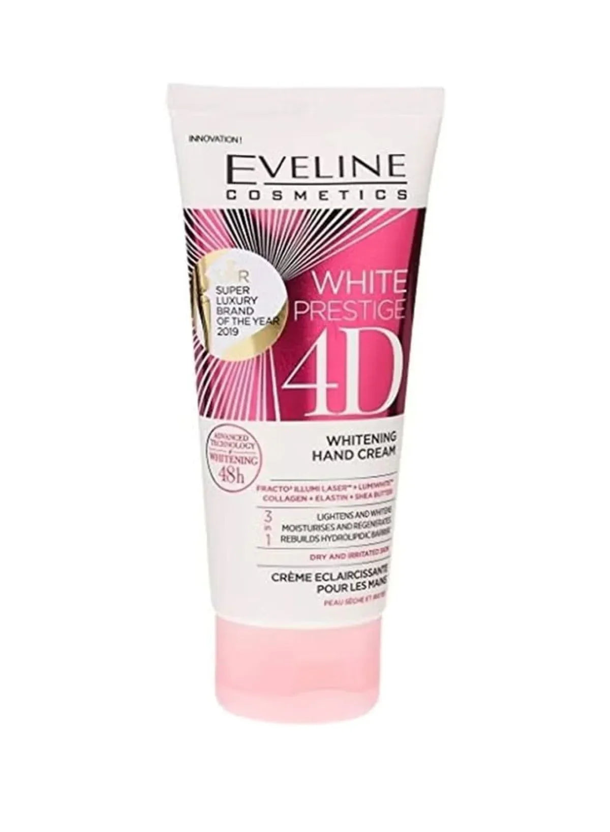 Eveline Prestige 4D Whitening Hand Cream – Brightening & Anti-Aging Care