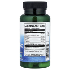 Swanson Vitamins GABAplex with L-Tyrosine & L-Theanine – 60 Vegan Capsules | Amino Acid Supplement for Relaxation, Focus & Stress Support