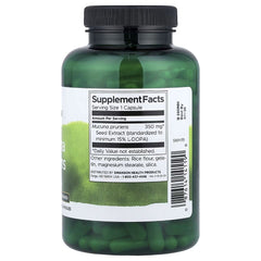 Swanson Mucuna Pruriens Extract – Standardized, 350 mg, 200 Capsules