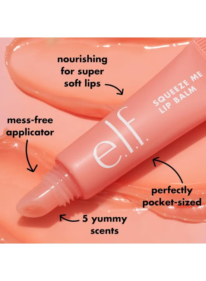 e.l.f. Cosmetics Squeeze Me Lip Balm Strawberry – Moisturizing Tinted Lip Balm with Hyaluronic Acid - Mumzar