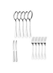 Huitich 12 piece cutlery set for dining with stainless steel spoons forks and knives