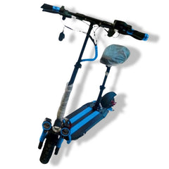 Winner sky electric scooter with 1200W motor adult electric scooter featuring seat and blue accents