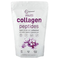 Micro Ingredients, Multi Collagen Peptides, Unflavoured, 2 lb (907 g)