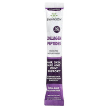 Unflavored collagen peptides stick pack with 10 g per serving, hair skin nail support