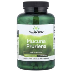 Swanson Mucuna Pruriens Extract – Standardized, 350 mg, 200 Capsules