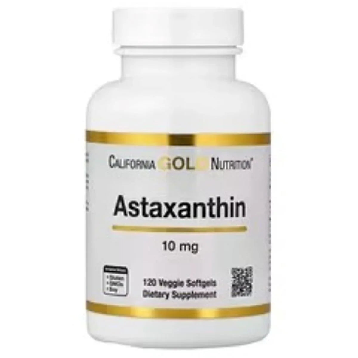 California Gold Nutrition Astaxanthin 10 mg – 120 Veggie Softgels – Powerful Antioxidant for Skin, Eye & Immune Support