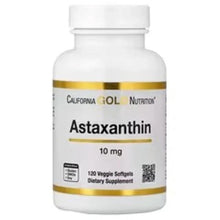 California Gold Nutrition Astaxanthin 10 mg veggie softgels bottle, front label