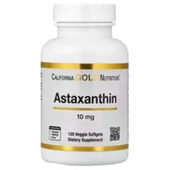 California Gold Nutrition Astaxanthin 10 mg – 120 Veggie Softgels – Powerful Antioxidant for Skin, Eye & Immune Support