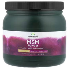 Swanson Vitamins MSM Powder, Ready-Mix & Unflavored, 1 lb (454 g)